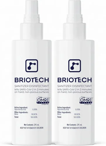 Miniatura 18 de BRIOTECH Desinfectante de ácido hipocloroso, mata el 99.99% de los virus y bacterias, elimina el olor, suave, control de moho, para dormitorios
