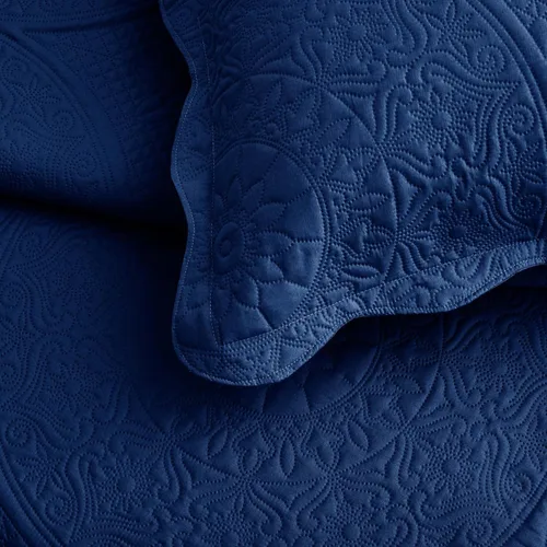 Miniatura 71 de MOONLIGHT20015 Edredón tamaño King (106 x 96 pulgadas) con 2 fundas de almohada (20 x 36 + 2 pulgadas) para todas las estaciones, juego de cama Azul
