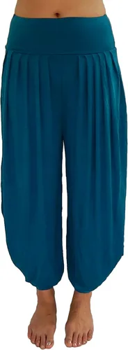 Miniatura 21 de Lovely Creations Pantalones holgados con cintura elástica y harem Aladdin para mujer
