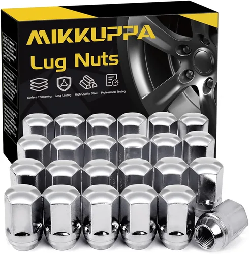 Miniatura 21 de MIKKUPPA Tuercas de llanta M14x2.0 – Repuesto para ruedas de fábrica Ford F150 Expedition Lincoln Navigator Factory 2003-2014 – 24 tuercas Plateado