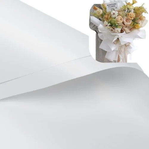 Miniatura 4 de XICHEN 20 hojas/papel de regalo de flores de estilo coreano, impermeable, papel de ramo de floristería, manualidades, papel de regalo ouya, 22.8 x