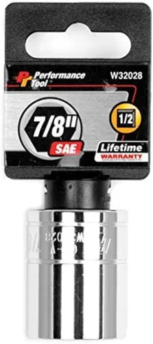 Performance Tool W32028 1/2 Drive 6-Point Socket, 7/8