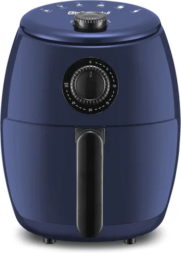 Miniatura 11 de Elite Gourmet Horno freidora de aire de doble zona de 11 cuartos de galón, freidora de aire de doble cesta con divisor, acabado de sincronización