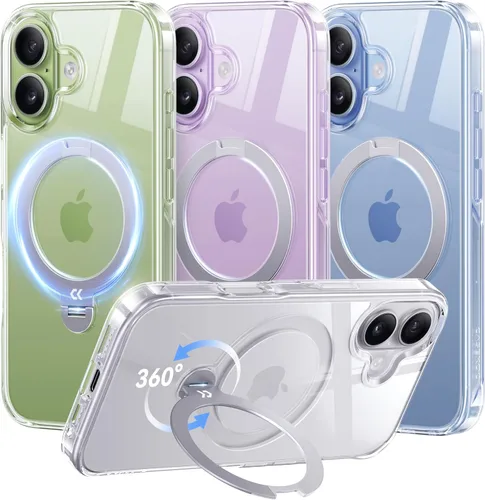 Miniatura 27 de CASEKOO Funda azul cielo brillante para Samsung Galaxy S26 Ultra [soporte magnético giratorio de 360°] [compatible con MagSafe]