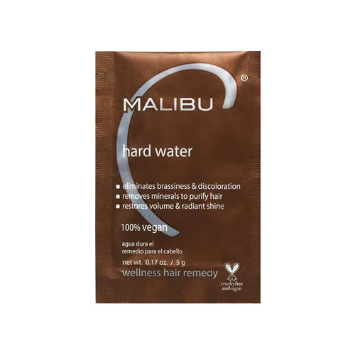 Malibu C Remedio capilar Hard Water Wellness (1 paquete) – Elimina los depósitos de agua dura y las impurezas del cabello – Contiene complejo de