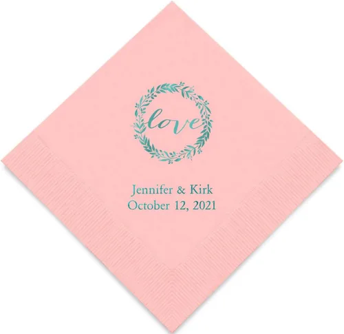 Miniatura 27 de Weddingstar - servilletas de papel impresas personalizables Negro