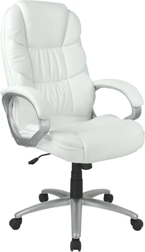 Miniatura 9 de PayLessHere Silla de oficina ergonómica de respaldo alto ejecutivo silla de escritorio con silla giratoria ajustable de piel sintética con Negro