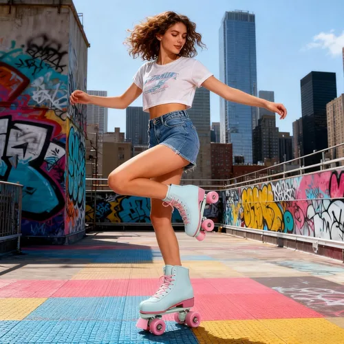 Miniatura 7 de jessie Patines de ruedas para mujeres, niñas y adultos, de piel sintética, ruedas iluminadas, patines para principiantes, profesionales, interiores