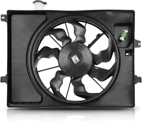SCITOO Conjunto de ventilador de refrigeración del condensador del radiador del motor compatible con Hyundai y para modelos Kia, para Elantra