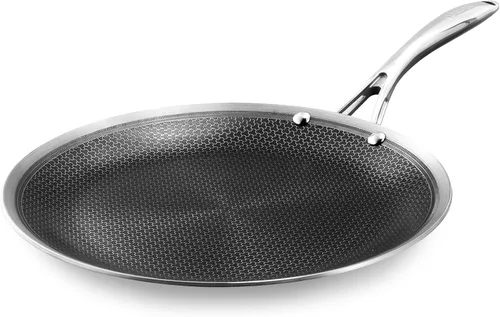 Miniatura 10 de DELUXE Sartén antiadherente de cerámica híbrida, 12 pulgadas, mango que se mantiene fresco, apto para lavavajillas y horno, listo para inducción