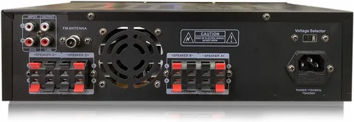 Miniatura 9 de Technical Pro Kit de sistema de cine en casa con receptor Bluetooth de 1000 vatios de 4 canales y 8 unidades de 6.5 pulgadas y 200 vatios
