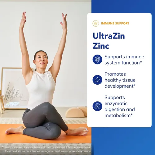 Miniatura 3 de Pure Encapsulations UltraZin Zinc Apoyo mineral de absorción mejorada para el metabolismo y la salud inmunológica* 90 cápsulas
