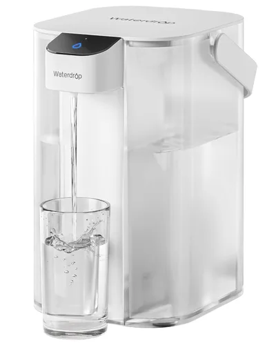 Miniatura 18 de Waterdrop ED01B - Jarra eléctrica con filtro de agua, reduce el 99.6% del plomo y más de 45 impurezas, capacidad de 15 tazas de 200 galones, Azul
