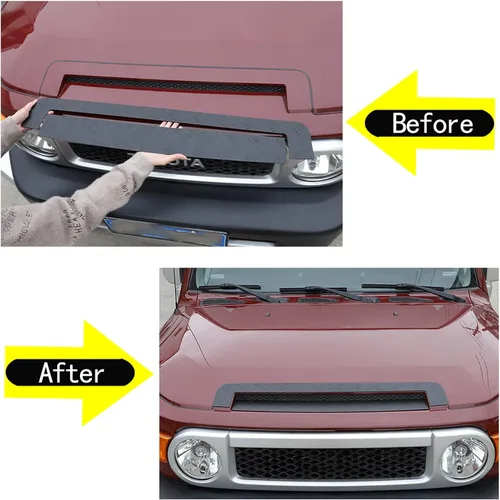 Miniatura 3 de Moldura de ventilación para el capó del automóvil, compatible con Toyot@ FJ Cruiser 2007-2021, cubierta de rejilla de entrada de aire, moldura