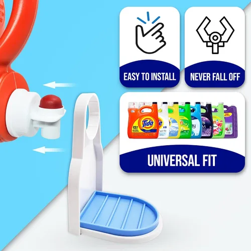 Miniatura 4 de Simplation [Paquete de 2] Portavasos para detergente para ropa sucia, colector de goteo de detergente (bandeja de goteo mejorada), no más desorden