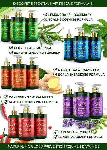 Miniatura 6 de Acondicionador botánico para el crecimiento del cabello, "desintoxicación del cuero cabelludo", terapia intensiva contra la pérdida de cabello
