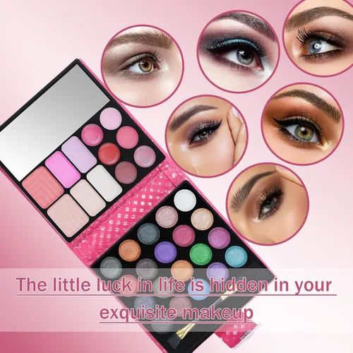 Miniatura 4 de FantasyDay Juego de regalo de maquillaje todo en uno Kit completo de maquillaje para mujeres, paquete esencial de iniciación incluye 20 paletas