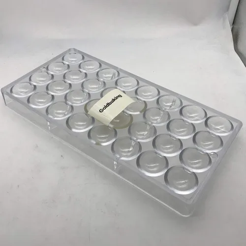 Miniatura 2 de Molde de policarbonato para esferas de chocolate de 2.7 cm, molde pequeño para caramelos redondos (xs 1.06 pulgadas)