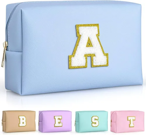 Miniatura 33 de TOPEAST - Bolso de maquillaje para mujer, G Blanco nacarado-rosa