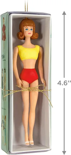 Miniatura 5 de Adorno de Navidad Hallmark Keepsake 2023, Barbie La Mejor Amiga de Barbie, Ornamento Midge, Regalos para Ella