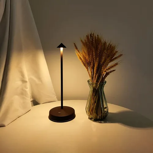 Miniatura 8 de Lámpara de mesa inalámbrica recargable, lámpara de mesa con pilas de 3000 mAh, LED portátil táctil de 2 niveles de brillo, lámpara de barra paquete