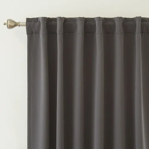 Miniatura 5 de Best Home Fashion cortina opaca con aislamiento térmico sólido para grifo, 215 centímetros de largo. Gris Oscuro
