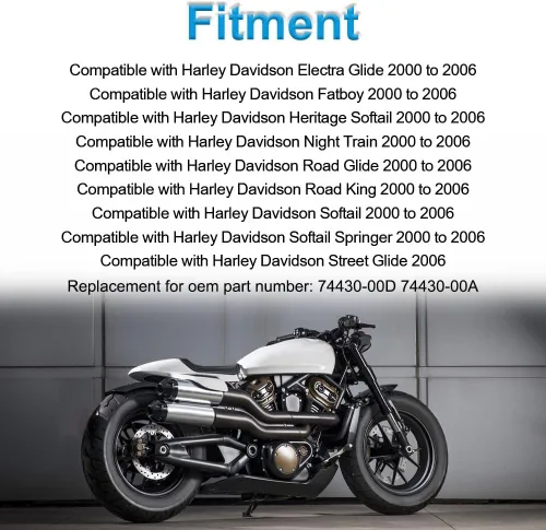 Miniatura 6 de WMPHE Compatible con sensor de velocidad Harley Davidson Electra Glide Softail Road Glide Road King 2000 2001 2002 2003 2004 2005 2006, sensor