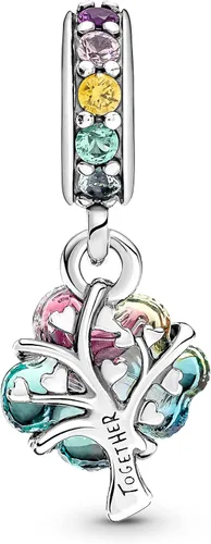 Miniatura 2 de PANDORA Colgante de cristal de Murano de árbol de unión, Vidrio, Circonita Cúbica