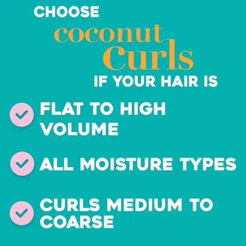 Miniatura 4 de Ogx Quenching Plus Coconut Curls Manteca para cabello dañado, 6.6 onzas fluidas