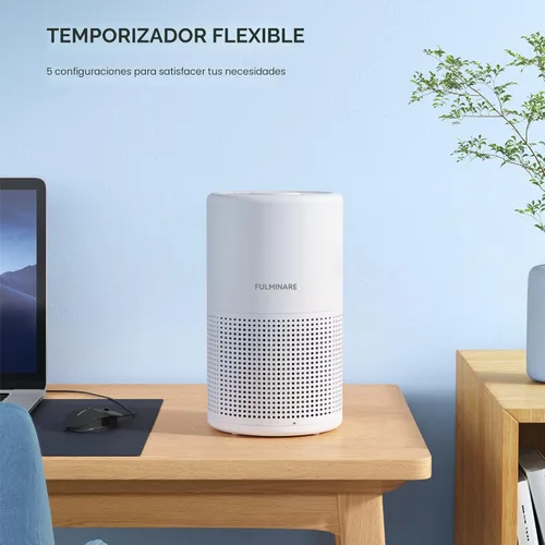 Miniatura 6 de FULMINARE - Purificadores de aire para habitación H13 True HEPA con filtro de aire silencioso y luz nocturna, purificador de aire portátil pequeño