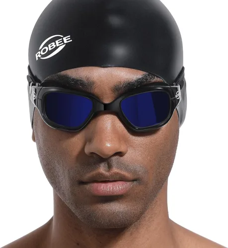 Miniatura 16 de Robee Gafas de natación, gafas de natación polarizadas para adultos, para hombres, mujeres y jóvenes, gafas de piscina de agua