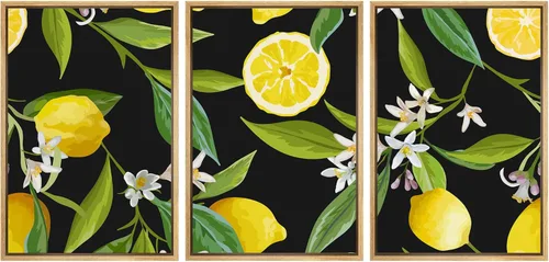 Miniatura 78 de wall26 Lienzo enmarcado para pared, juego de arte de hierbas, verduras y condimentos en madera, alimentos, fotografía cultural, realismo, paisaje