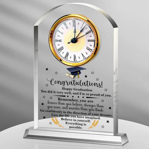 Miniatura 15 de Regalos de jefe para hombres, reloj de acrílico, el mejor regalo para hombres y mujeres, reloj de agradecimiento para líderes de oficina, gerente
