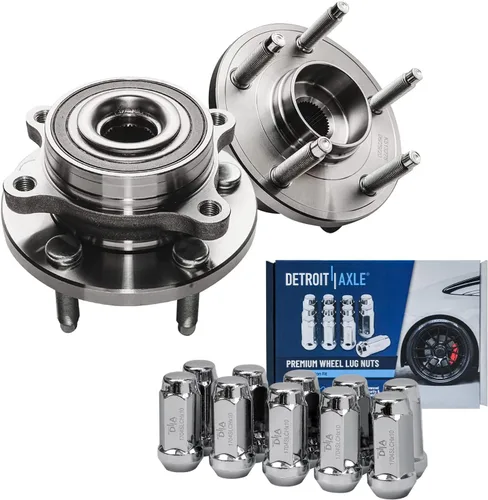 Miniatura 64 de Detroit Axle - Kit de nudillos de dirección delantera izquierda para Ford Edge Lincoln MKX 07-10, cojinete de rueda del lado del conductor, nudillo