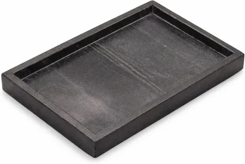 Miniatura 12 de Bandeja de mármol negro natural para baño, cocina, tocador, escritorio, organizador de piedra para mesa auxiliar, tocador, mesita de noche, velas