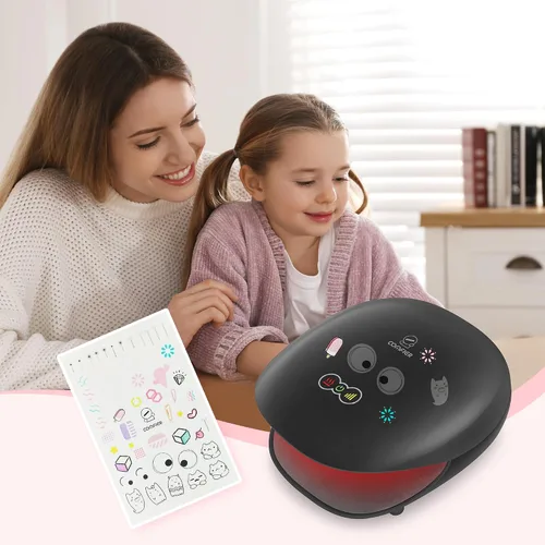 Miniatura 8 de COMFIER Masajeador de manos inalámbrico con calor - 3 niveles de compresión y calentamiento, máquina masajeadora de manos recargable para túnel Negro