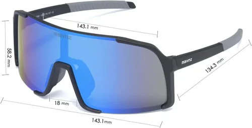 Miniatura 6 de maivnz Gafas de sol de béisbol para hombres y mujeres, protección UV400, gafas deportivas al aire libre para ciclismo, correr, golf, softbol
