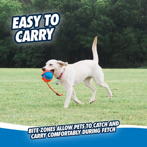 Miniatura 5 de Chuckit! Juguete de cuerda para perros - Bola en cuerda para buscar y tirar para perros - Construcción duradera de goma EVA - Diámetro de 5.5