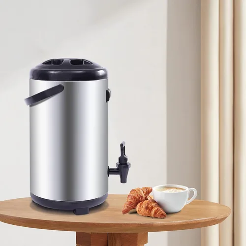 Miniatura 9 de Dispensador de bebidas aislado de acero inoxidable, dispensador térmico aislado de bebidas frías y calientes con grifo para té caliente, café, leche