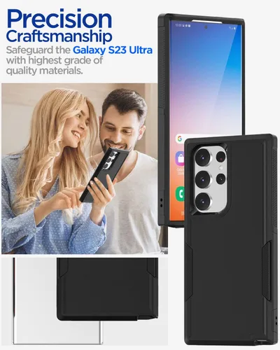 Miniatura 4 de AICase Funda para Samsung Galaxy S23 Ultra, resistente protección contra caídas, cuerpo completo, resistente a prueba de golpes y polvo, multicapa