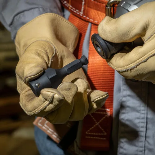 Miniatura 4 de Klein Tools Adaptador NRHDA para NRHD, adaptador hexagonal de cambio rápido de 7/16 pulgadas con acabado negro resistente al óxido