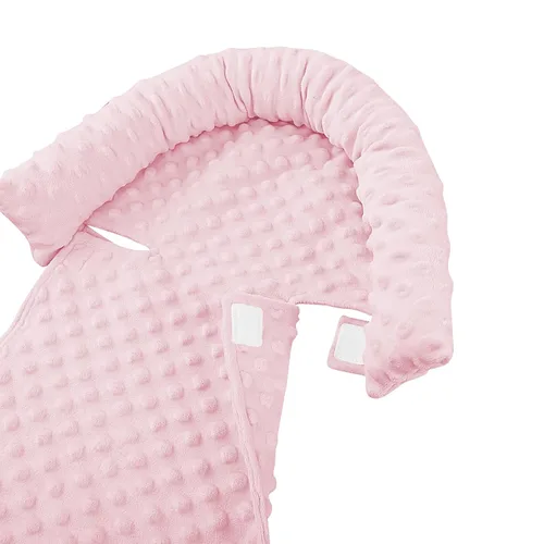 Miniatura 6 de Pea Pod Reposacabezas para Asiento de Coche para Bebés y Recién Nacidos con Fundas para Correas Ultra Suave de Tela de Minky con Puntos para Asiento