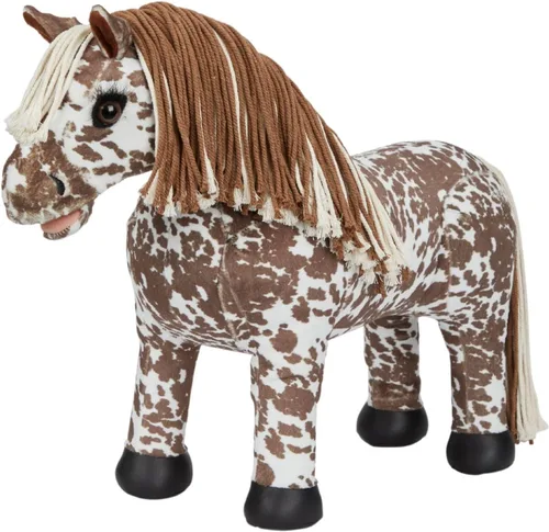 LeMieux Toy Pony Appaloosa Montana - Melena y cola de doble color - Abrigo súper suave para cepillar y jugar - Talla única