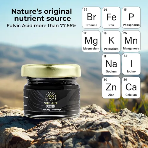 Miniatura 3 de Resina Shilajit pura del Himalaya 75% + ácido fúlvico, más de 85 minerales traza de 17,000 pies del Himalaya – Energía natural, resistencia