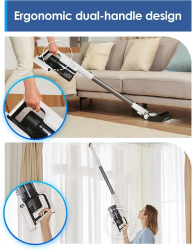 Miniatura 8 de Aspiradora inalámbrica de palo Tineco A30S, succión de 160W, tiempo de funcionamiento de 60 minutos, recipiente de polvo más grande de 1L, cepillo