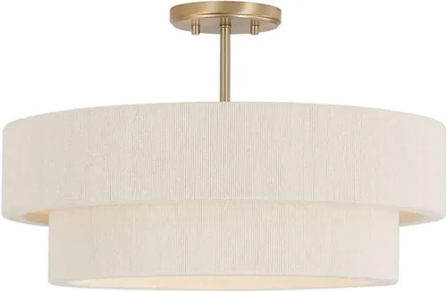 Miniatura 7 de Capital Lighting 349841MA Delaney Lámpara Colgante de Techo Moderna con Tambor de Cuerda Envuelta a Mano, 4 Luces 240 Vatios Totales, 13" Alto x 20