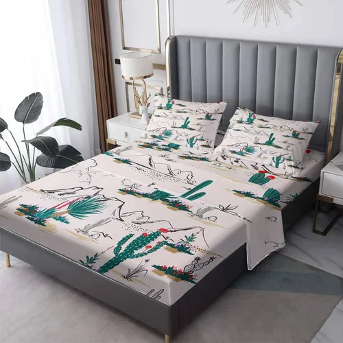 Miniatura 9 de Sábanas de camuflaje tamaño Queen – Sábanas de cama de fósil de dinosaurio, microfibra suave, bolsillo profundo, sábanas y fundas de almohada