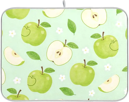 Miniatura 52 de Tapete de secado de platos para encimera de cocina, tapete de secado de platos, tapete escurridor de platos, almohadilla de microfibra absorbente