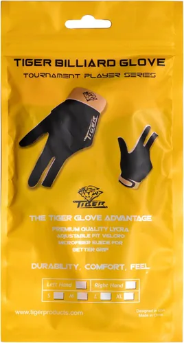 Miniatura 5 de TigerProducts Tiger Billiard Pool Cue Glove - for Left Hand (Right-Handed Player)