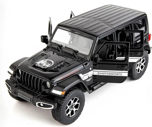 BDTCTK Off-Road 7 puertas para Wrangler modelo de auto de juguete fundido a presión, vehículo de aleación de metal a escala 1/22 para niños, niñas,
